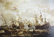 Abraham Storck Four Days Battle, 1-4 June 1666 oil painting reproduction
